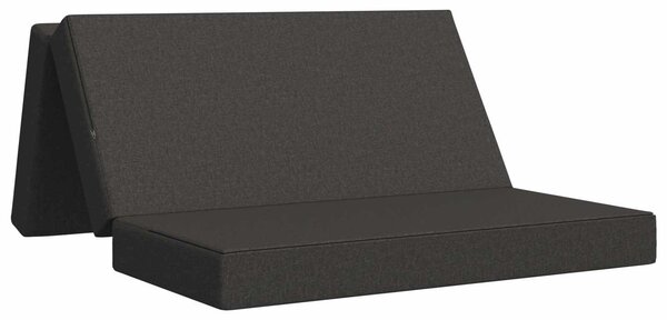 Divano Letto Pieghevole 120 x 67 x 45 cm Grigio Scuro