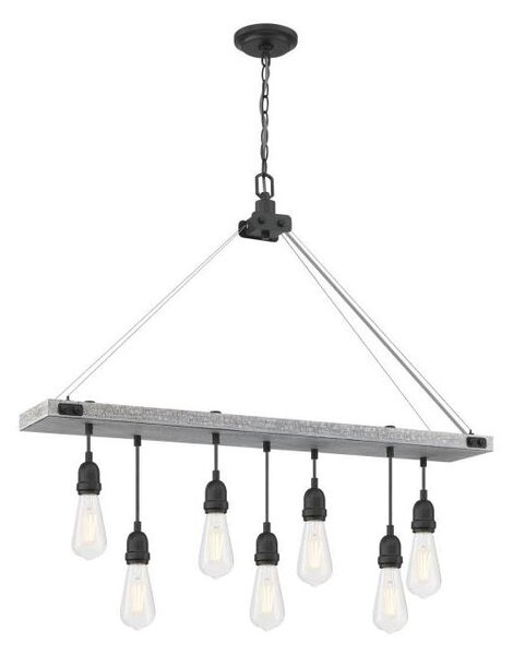Westinghouse 6116440 - Lampadario a catena ASHWOOD 7xE27/60W/230V