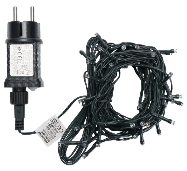 Aigostar - Catena luminosa natalizia da esterno a LED, 50 LED, 8 funzioni, 8 m, IP44, multicolore