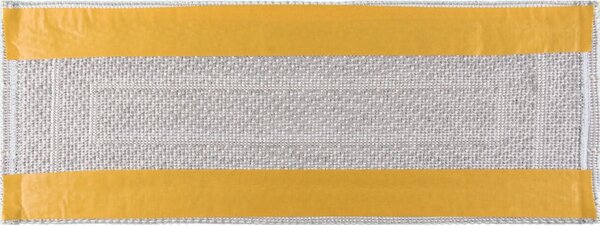 Passatoia per scale color crema in cotone set da 16 pz 25x65 cm Tablo Krem - Vitaus