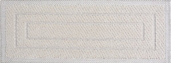 Passatoia per scale color crema in cotone set da 16 pz 25x65 cm Tablo Krem - Vitaus