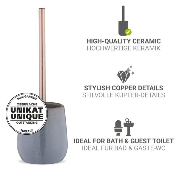 Scopino WC grigio in ceramica Sirmione – Wenko