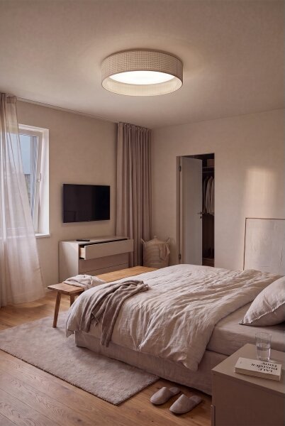Brilagi - Lampada LED dimmerabile, grande, SMD, 36W/230V 3000-6000K diam. 55 cm beige WT + telecomando