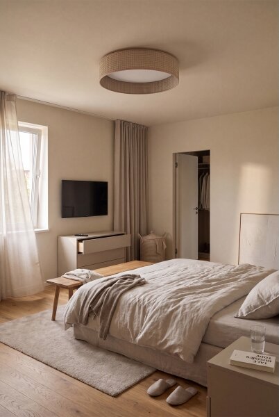 Brilagi - Lampada LED dimmerabile, grande, SMD, 36W/230V 3000-6000K diam. 55 cm beige WT + telecomando