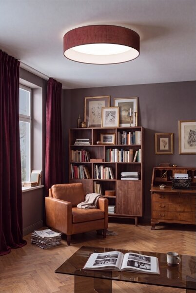 Brilagi - Lampada LED dimmerabile VELVET SM. 36W/230V 3000-6000K diam. 55 cm bordeaux WT + telecomando