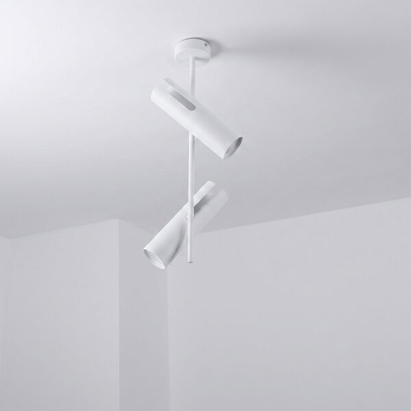 Brilagi - Lampadario a stelo BRANCH 2xGU10/30W/230V bianco