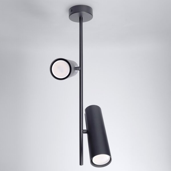 Brilagi - Lampadario su asta BRANCH 2xGU10/30W/230V nero