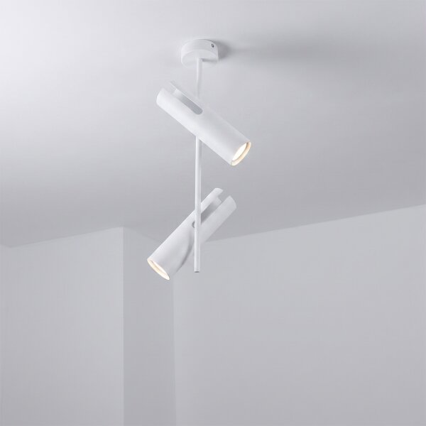Brilagi - Lampadario a stelo BRANCH 2xGU10/30W/230V bianco