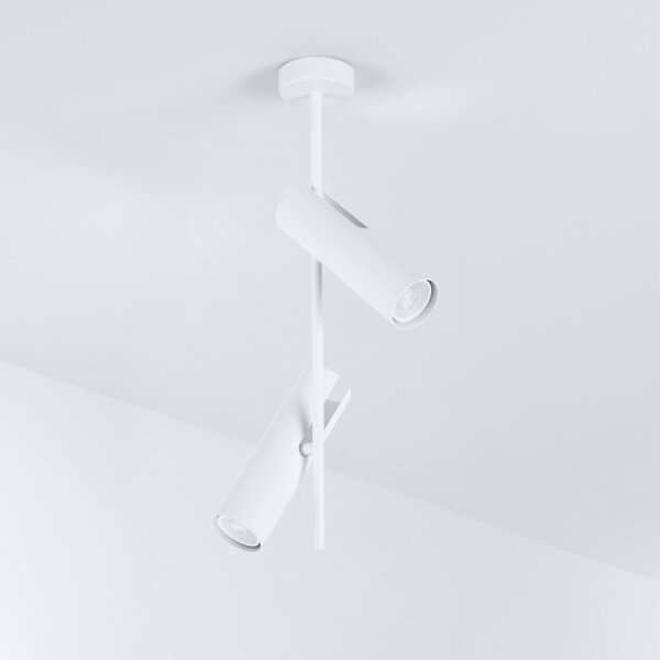 Brilagi - Lampadario a stelo BRANCH 2xGU10/30W/230V bianco