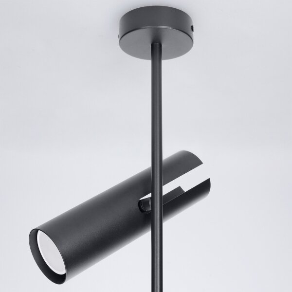 Brilagi - Lampadario su asta BRANCH 2xGU10/30W/230V nero