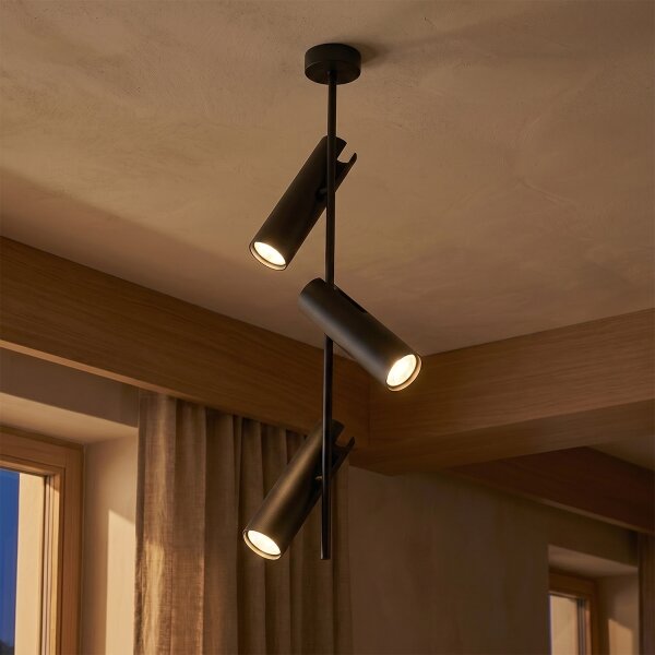 Brilagi - Lampadario a stelo BRANCH 3xGU10/30W/230V nero