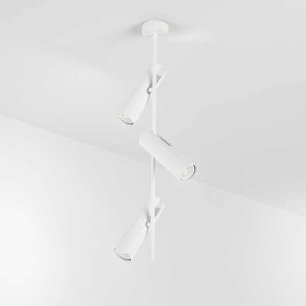 Brilagi - Lampadario a stelo BRANCH 3xGU10/30W/230V bianco