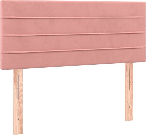 Testiera Rosa 90x5x78/88 cm in Tessuto