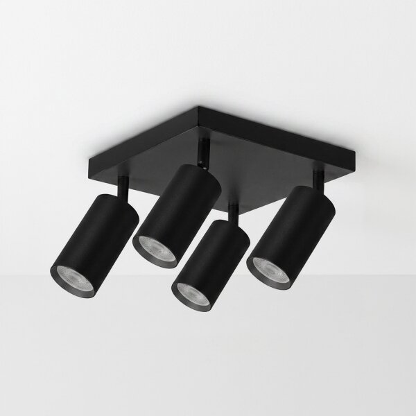 Brilagi - Faretto SELE SQUARE 4xGU10/30W/230V nero