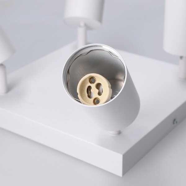 Brilagi - Faretto SELE SQUARE 4xGU10/30W/230V bianco