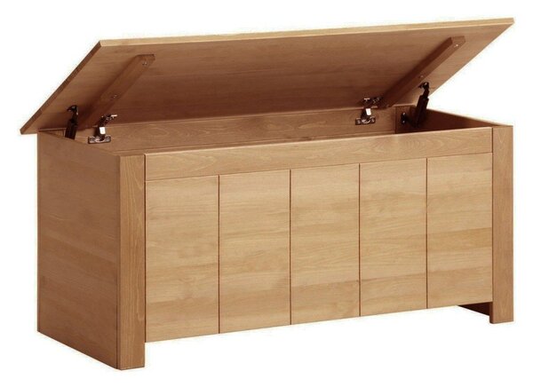 Cassapanca in legno di pino di colore naturale 100x45 cm Bertram - Støraa