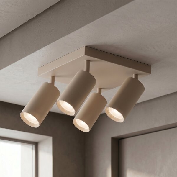 Brilagi - Faretto SELE SQUARE 4xGU10/30W/230V beige
