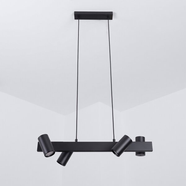 Brilagi - Lampadario a sospensione su cavo SELE 4xGU10/30W/230V nero