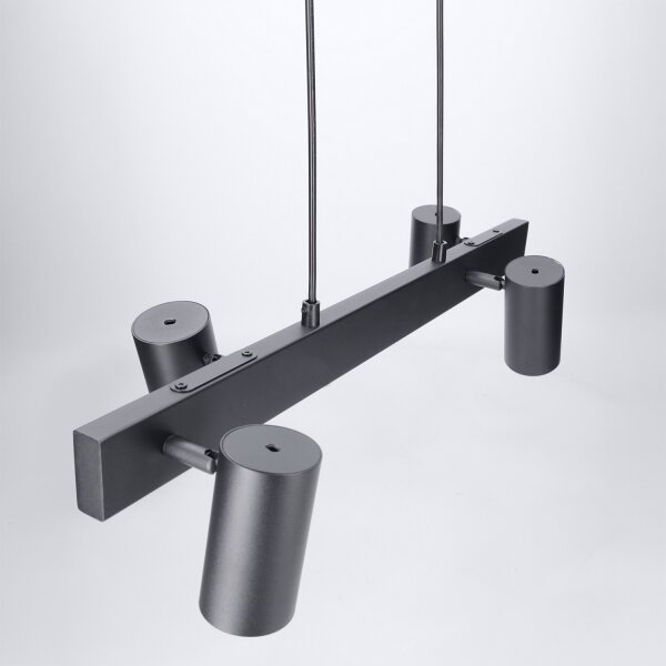 Brilagi - Lampadario a sospensione su cavo SELE 4xGU10/30W/230V nero