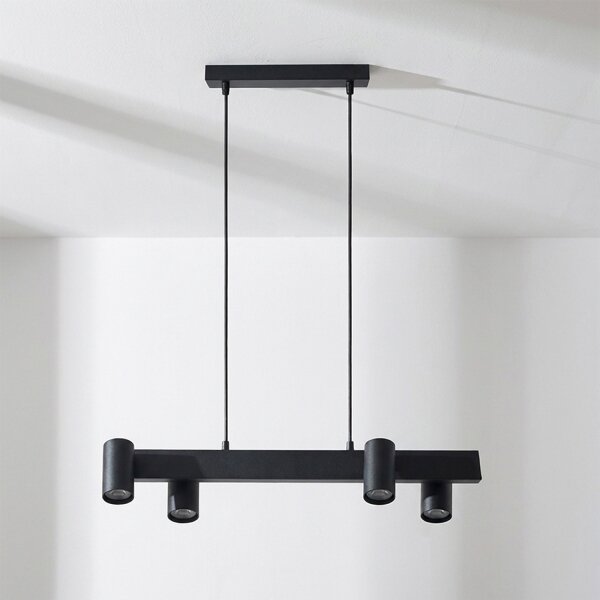 Brilagi - Lampadario a sospensione su cavo SELE 4xGU10/30W/230V nero