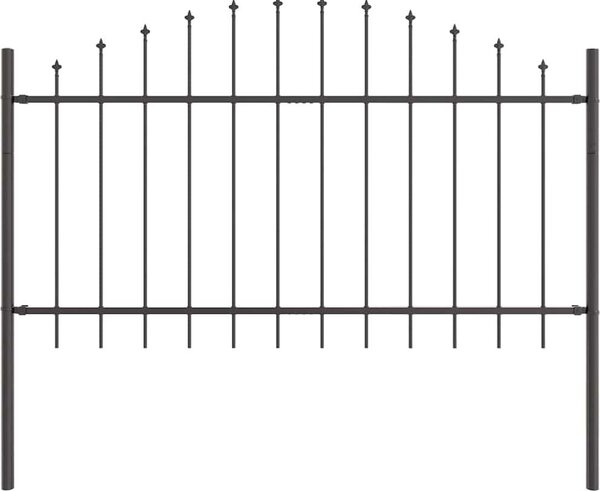 Recinzione per Giardino Woerden Grigio 170 x 140 cm
