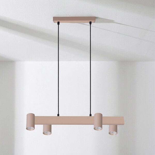 Brilagi - Lampadario a sospensione con cavo SELE 4xGU10/30W/230V beige