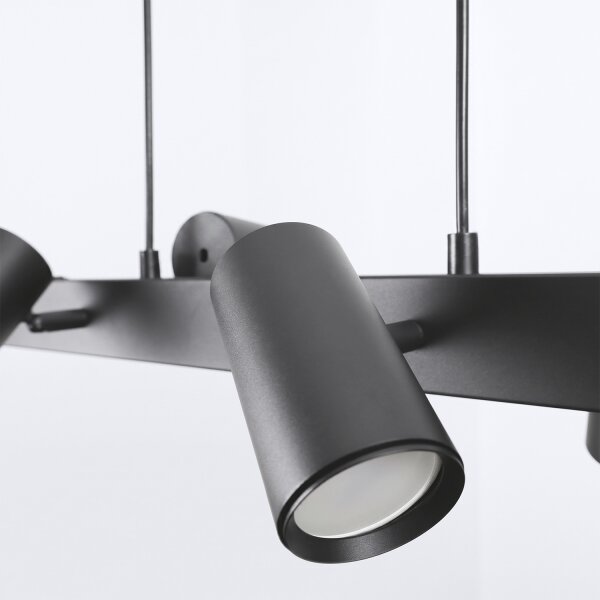 Brilagi - Lampadario sospeso SELE 6xGU10/30W/230V nero