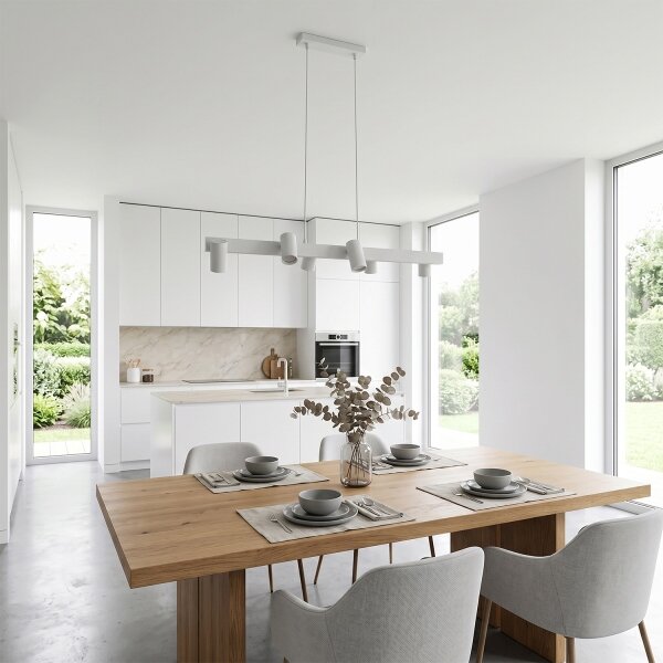 Brilagi - Lampadario a sospensione su cavo SELE 6xGU10/30W/230V bianco