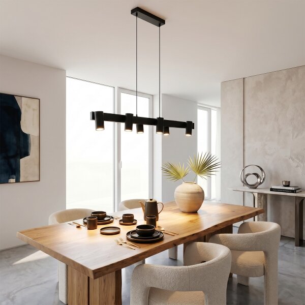 Brilagi - Lampadario sospeso SELE 6xGU10/30W/230V nero