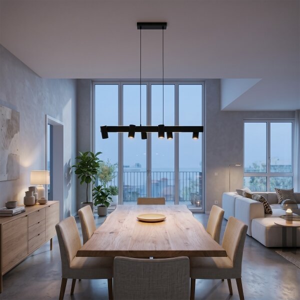 Brilagi - Lampadario sospeso SELE 6xGU10/30W/230V nero