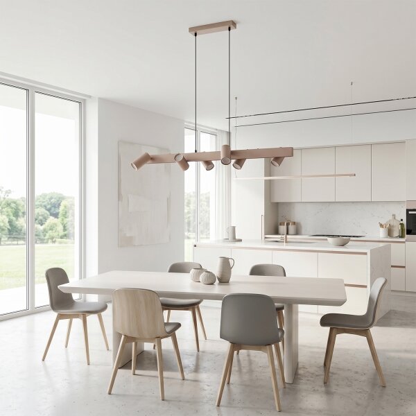 Brilagi - Lampadario sospeso con cavo SELE 6xGU10/30W/230V beige