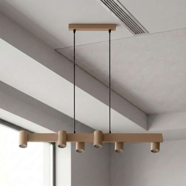 Brilagi - Lampadario sospeso con cavo SELE 6xGU10/30W/230V beige