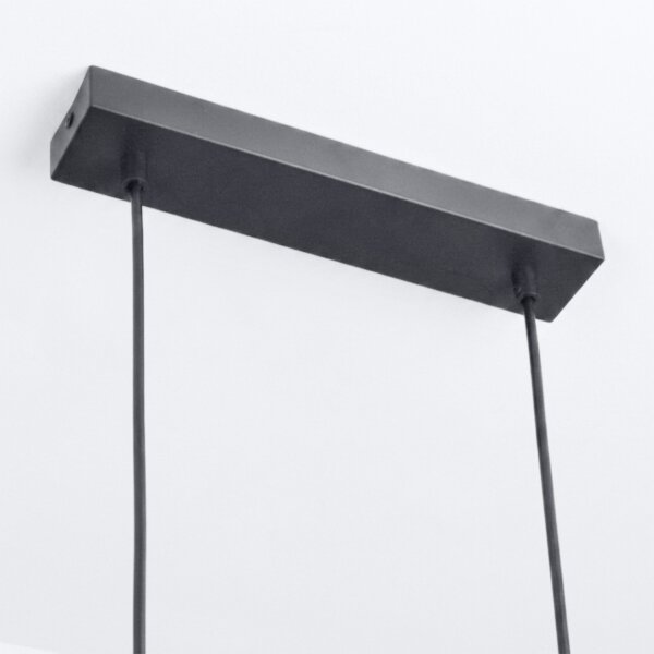 Brilagi - Lampadario sospeso SELE su cavo 6xGU10/30W/230V nero/finitura rovere
