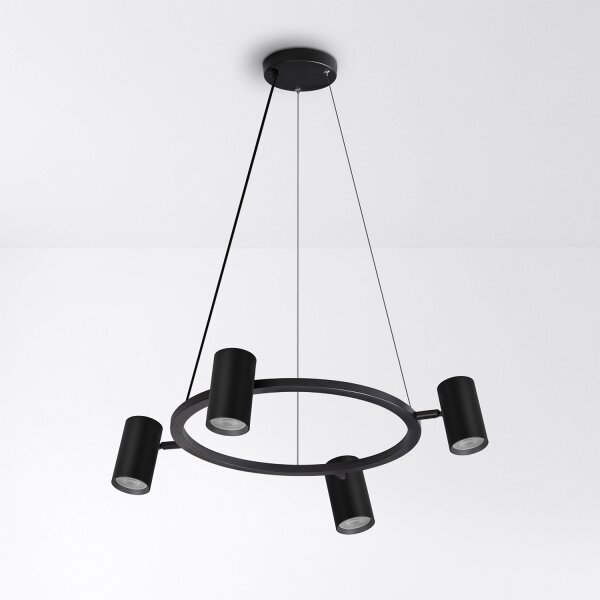 Brilagi - Lampadario a cavo SELE 4xGU10/30W/230V nero