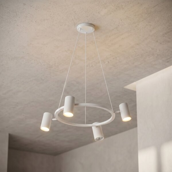 Brilagi - Lampadario sospeso su cavo SELE 4xGU10/30W/230V bianco