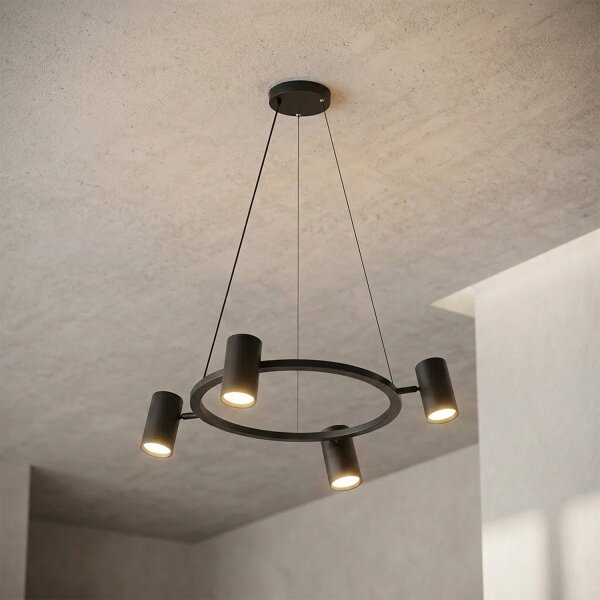 Brilagi - Lampadario a cavo SELE 4xGU10/30W/230V nero