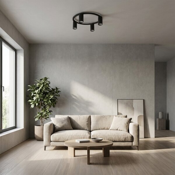 Brilagi - Lampada da soffitto SELE 4xGU10/30W/230V nera