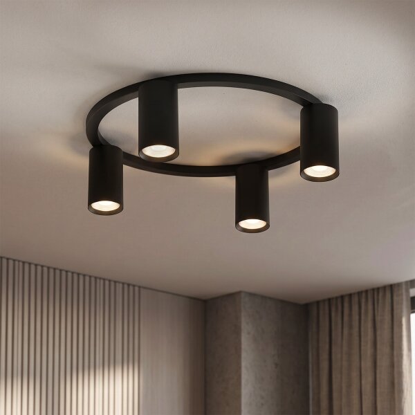 Brilagi - Lampada da soffitto SELE 4xGU10/30W/230V nera