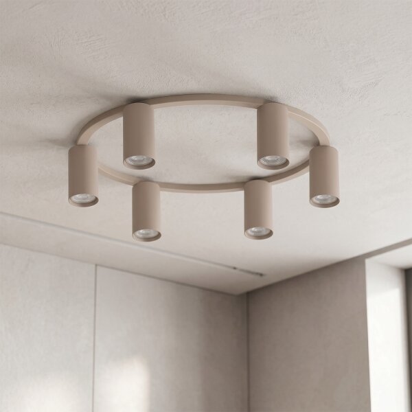 Brilagi - Plafoniera SELE 6xGU10/30W/230V beige