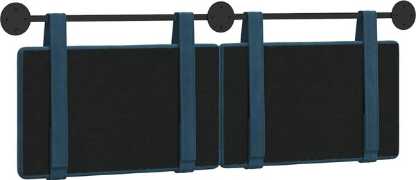 Testiera sospesa Blu Velluto