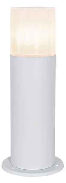 Lampada da esterno in piedi bianca con paralume opalino 30 cm IP44 - Odense