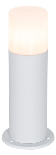 Lampada da esterno in piedi bianca con paralume opalino 30 cm IP44 - Odense
