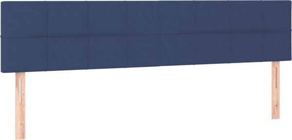 Testiera Blu 160x5x78/88 cm in Tessuto