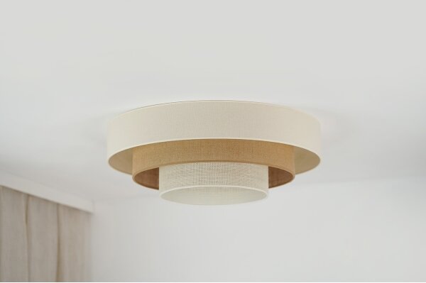 Brilagi-Plafoniera LED DENVER LUNETA LED/12W/230V diametro 60 cm beige/color crema