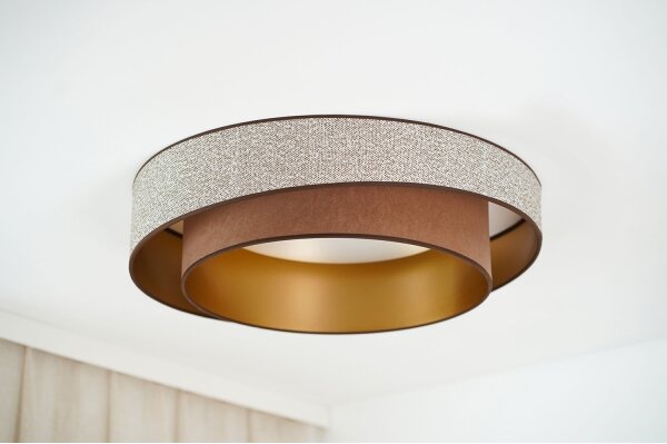 Brilagi - Luce LED dimmerabile VEGAS SHINE LED/24W/230V diametro 60 cm marrone + +TC