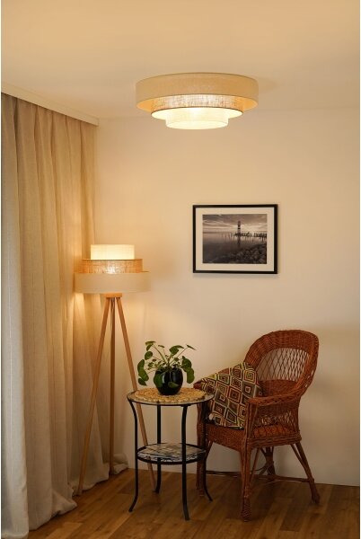 Brilagi-Plafoniera LED DENVER LUNETA LED/12W/230V diametro 60 cm beige/color crema