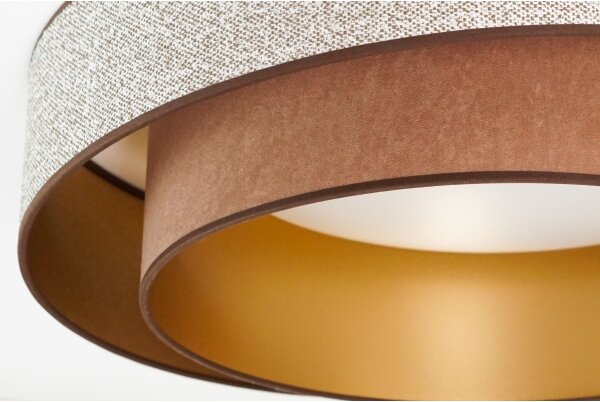 Brilagi - Plafoniera LED VEGAS SHINE LED/24W/230V diametro 60 cm marrone