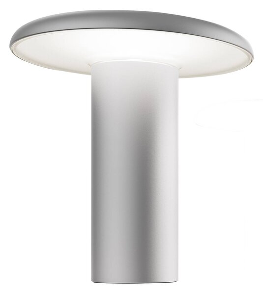 Lampada da tavolo LED Artemide Takku con batteria ricaricabile, grigio