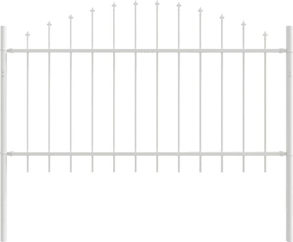 Recinzione per Giardino Woerden Bianco 170 x 140 cm