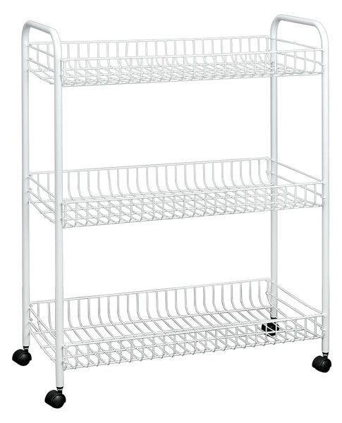 Supporto mobile per bagno a tre livelli Laundry, 31 x 84 cm - Metaltex